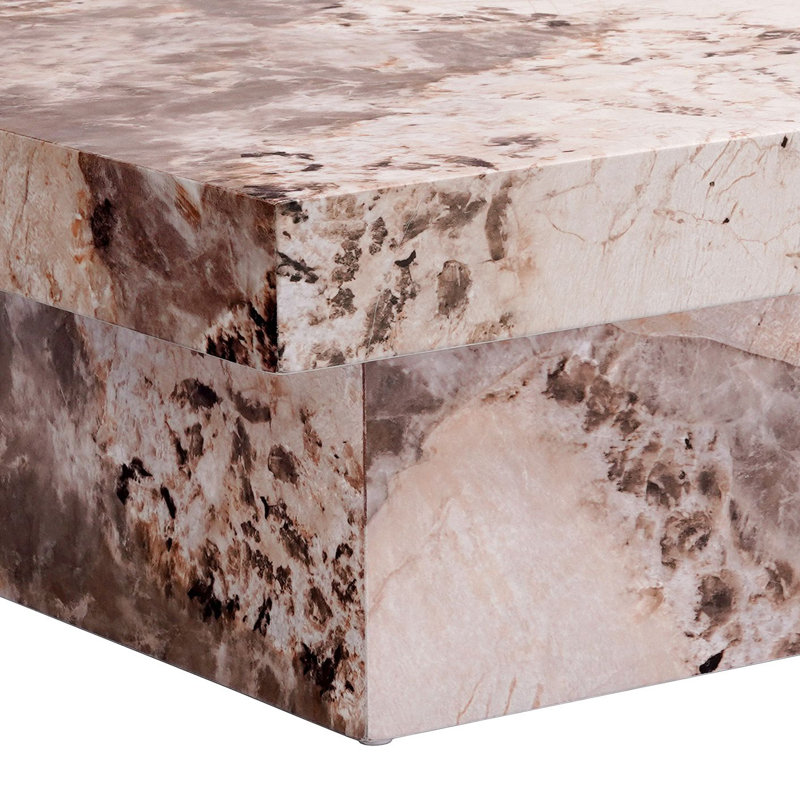 Table basse, finition pierre d'ingénierie