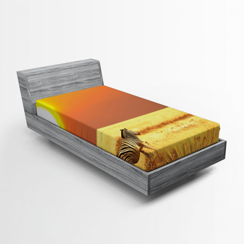 Drap-housse en microfibre Safari, Simple