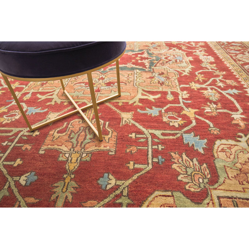 Antique Weave Serapi Wool Oriental Area Rug, Rectangle 12' x 17'6"