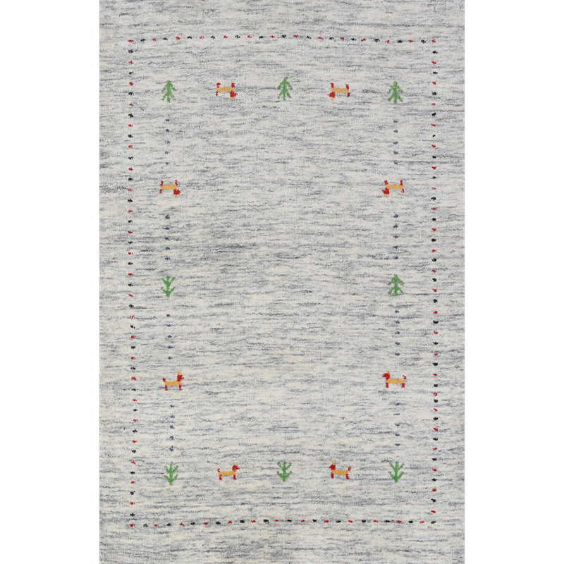 Tapis indien fait à la main Gabbeh 3 x 5