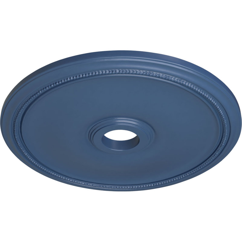 Médaillon de plafond Endurathane Theia, DE 24 po x P 3 5/8 po x P 1 3/4 po (convient aux auvents jusqu'à 6 3/4 po), finition dorée peinte à la main