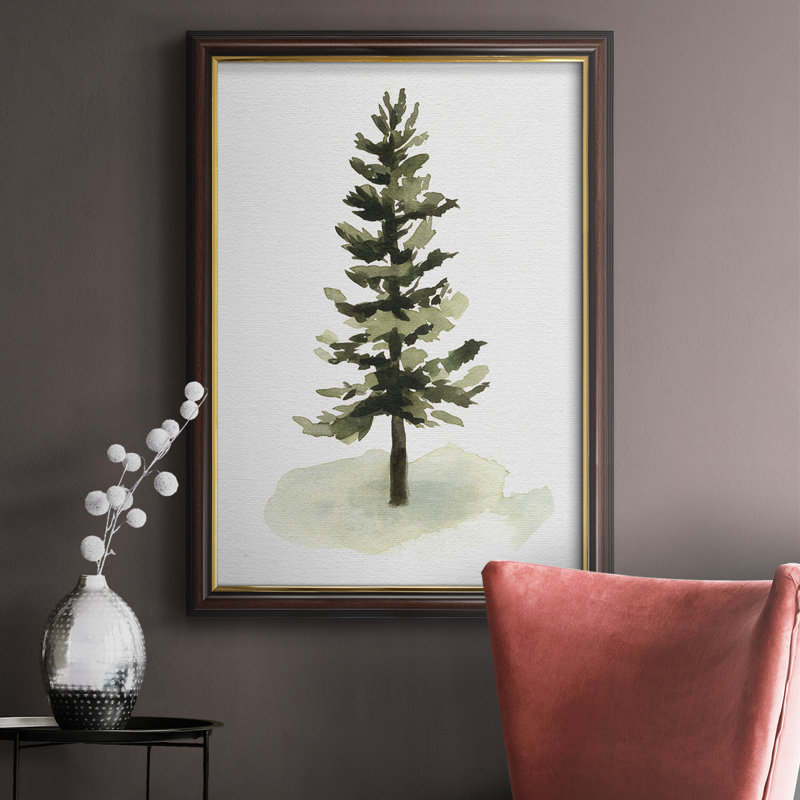 " Watercolor Pine II " Painting Print, 20" H x 16" W x 2.5" D