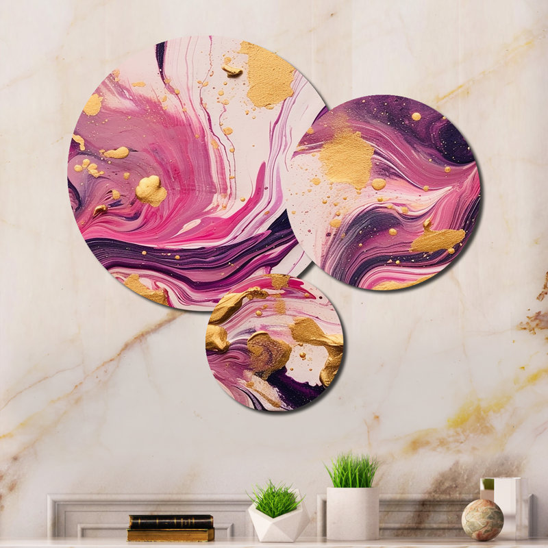 Abstract Wall Decor on Metal