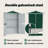 vidaXL Garden Shed Green 45.7"x17.7"x68.9" Galvanized Steel-110584085