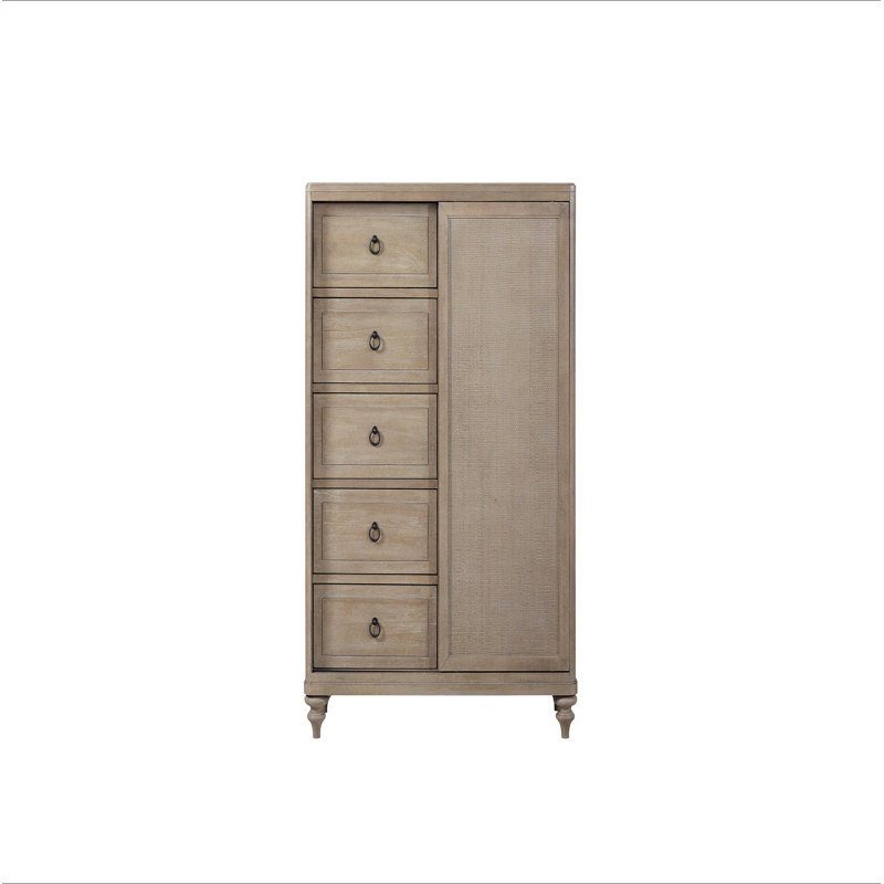 Commode 5 tiroirs finition sable