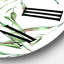 Feuilles vertes tropicales en été II - horloge murale tropicale-60328163