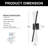23.6'' Dimmable Crystal Wallchiere Industrial Wall Light With Remote Control-118033324