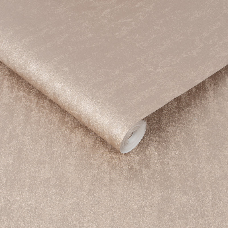 Superfresco Easy Molten Textured Metallic Wallpaper, Rose Gold