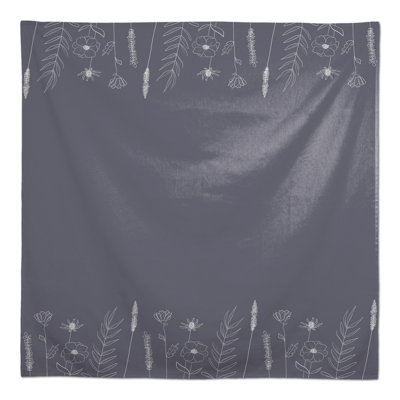 Rectangular Floral Polyester Tablecloth