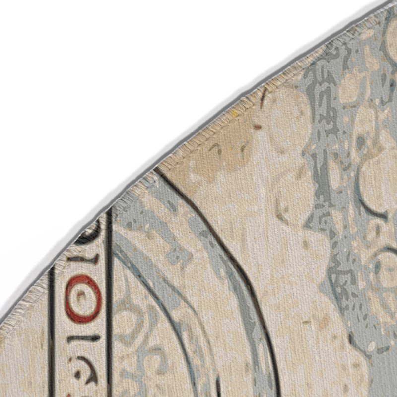 Vivid Flicker Indoor And Outdoor Area Rug, Round 5'