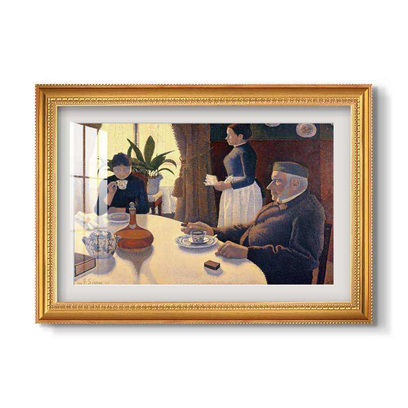 La Salle à manger (Petit-déjeuner), 1886-1887 - Paul Signac - Estampe encadrée sur mesure, 20x28 INNER SIZE