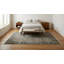 Tapis transitionnel oriental noir et noir en laine douce noué à la main moderne et élégant-1732183339