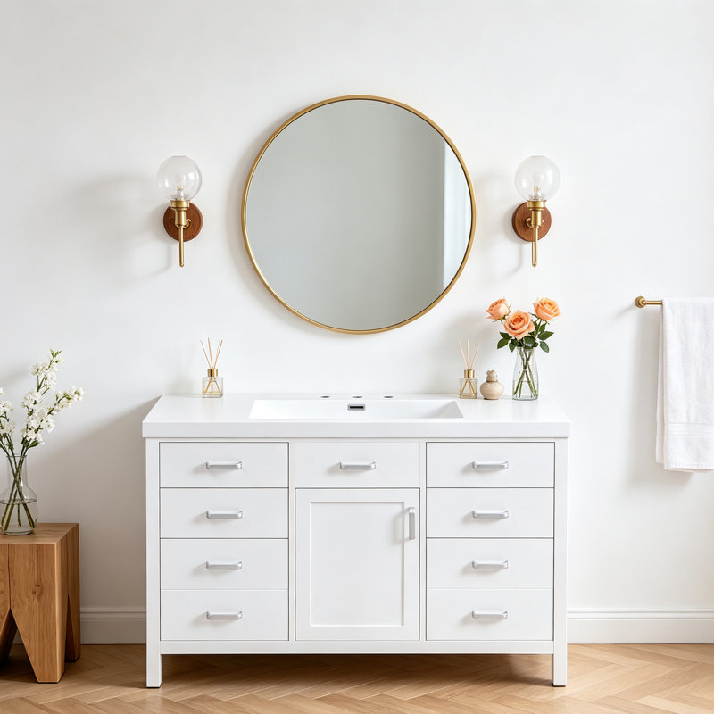 Meuble-lavabo 48 po avec lavabo en résine