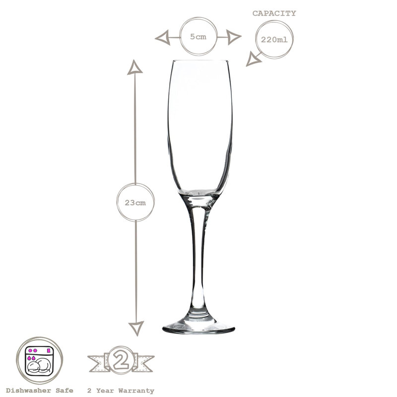 LAV - Venue Glass Champagne Flutes