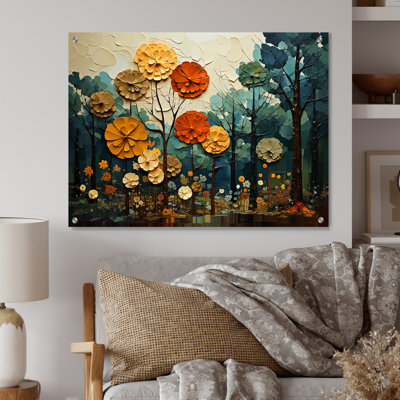 Forest Majestic Forest Collage I  Forest Acrylic Wall Art Decor
