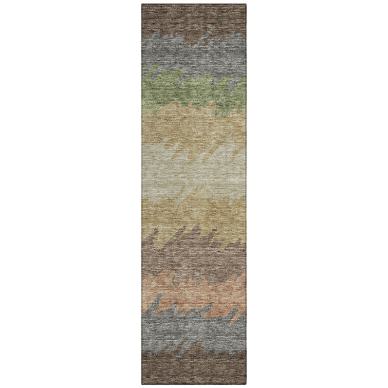Neysa Washable Striped Indoor Rug