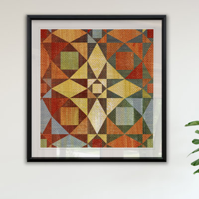 Courtepointe Kaleidoscope II - reproduction de cadre photo