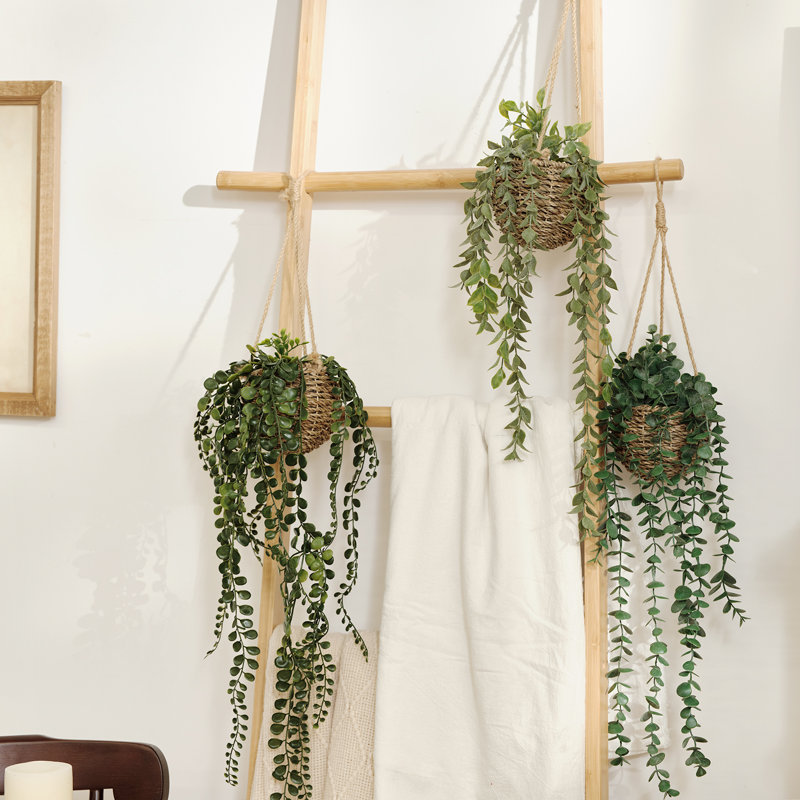 27.6'' Faux Topiary in Wicker/Rattan Basket