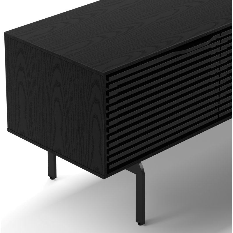 Align Unfinished TV Stand for TVs up to 85", Ebonized Ash, 28.5”H x 81”L x 18”W