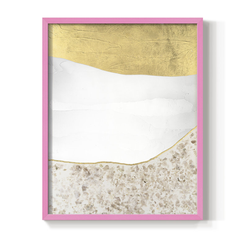 Whitestone II Framed Print - Solid Wood, Pink, 10" H x 8" W