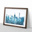 'Manhattan New York Skyline' - Picture Frame Graphic Art Print-56859583-56859586