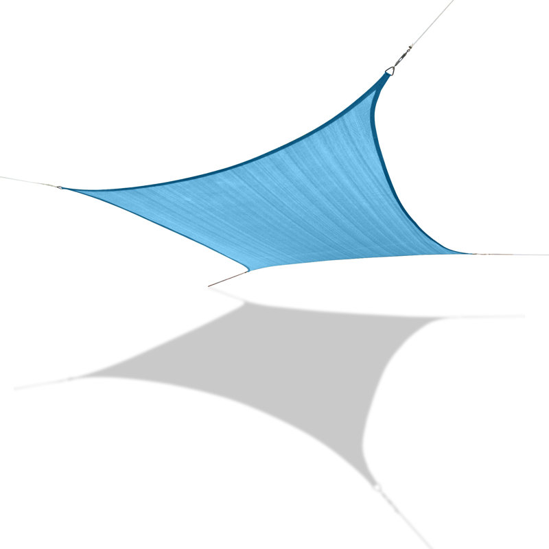 Voile d’ombrage carré 11 pi 10, Bleu turquoise, 11 pi 10 po x 11 pi 10 po