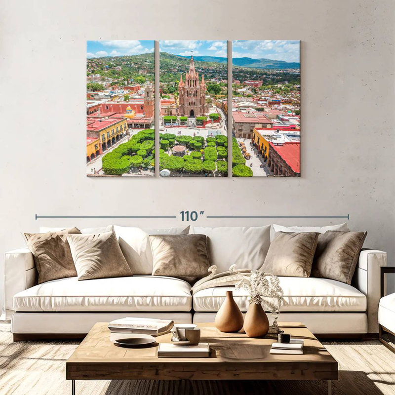 Sebbie Guanajuato Square Mexico, 48" H x 74" W