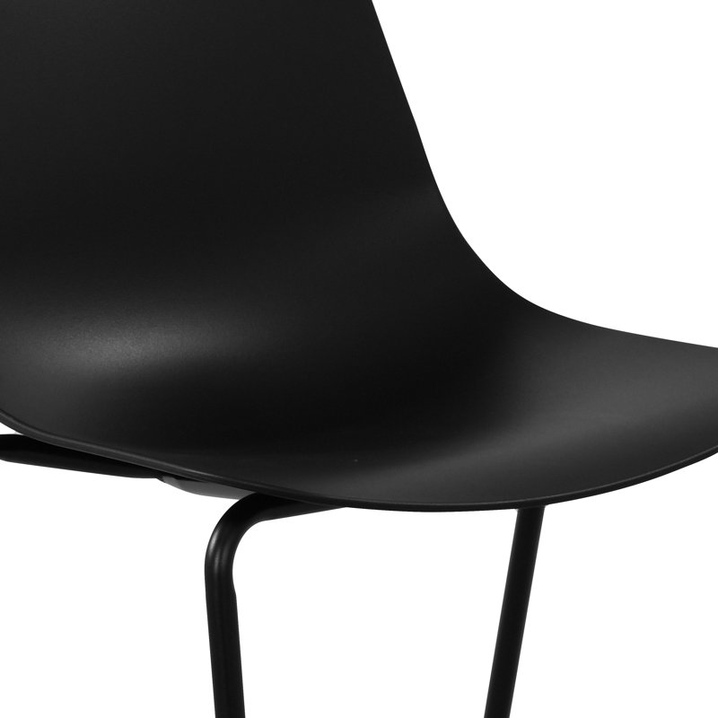 Isla Stackable Dining Chair (Set Of 4), Black