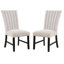 Ensemble de salle à manger de style transitionnel 7 pièces, chaises noires bouclées, table avec plateau en marbre bouclé, idéal pour les repas en famille