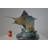 Sailfish Catching A Small Fish In Action Bronze Statue - Size: 26" X 16" X 25"H.