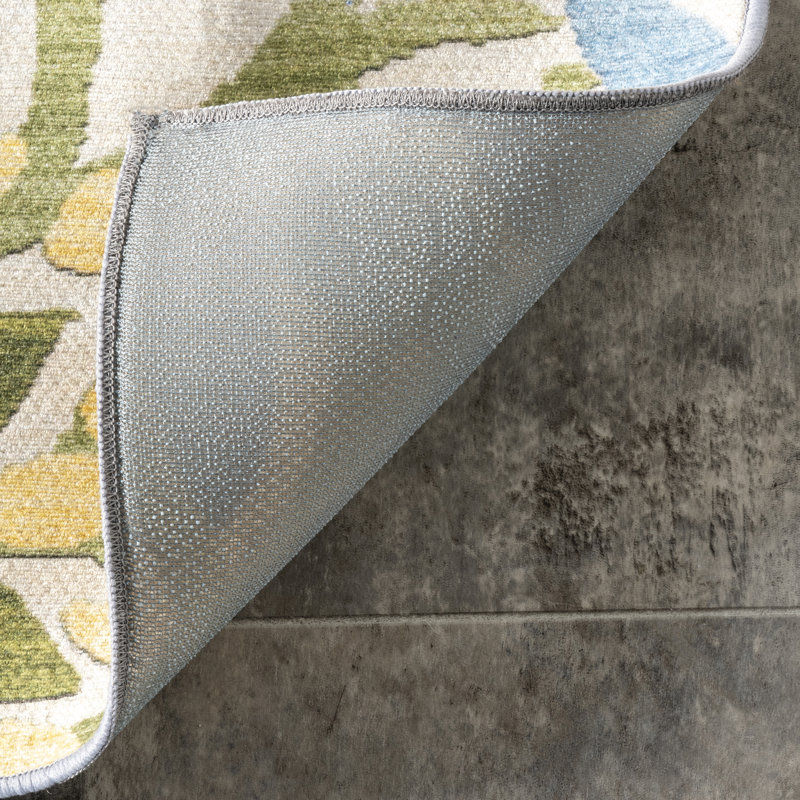Floral Indoor / Outdoor Area Rug, Square 244cm
