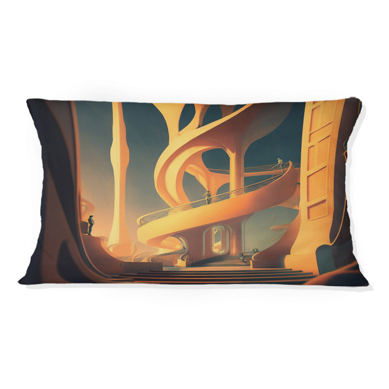 Futuristic Designs II - Monuments Printed Throw Pillow