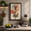Thistle in Geometry Botanical - Wrapped Canvas-888351218-888351227