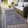 Machine Washable Indoor/Outdoor Christain ACN1361 Purple Rug