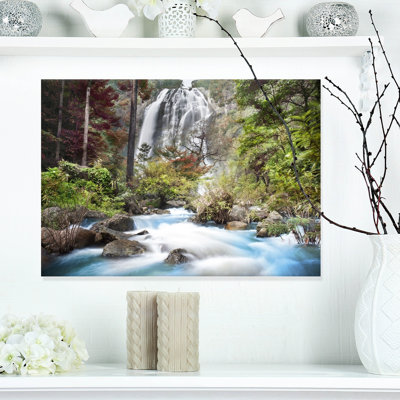 « blue klonglan cascade », impression sur toile