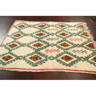 Moroccan One-of-a-Kind 5'1" X 7'11" New Age Wool Area Rug in