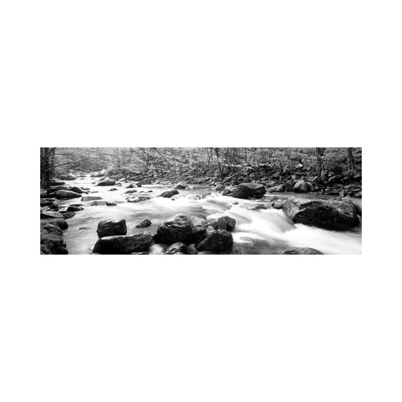 Little Pigeon River Great Smoky Mountains National Park Tennessee, USA by Panoramic Images - Wrapped Canvas Panoramic Print