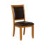 Chaise d’appoint en brun foncé James