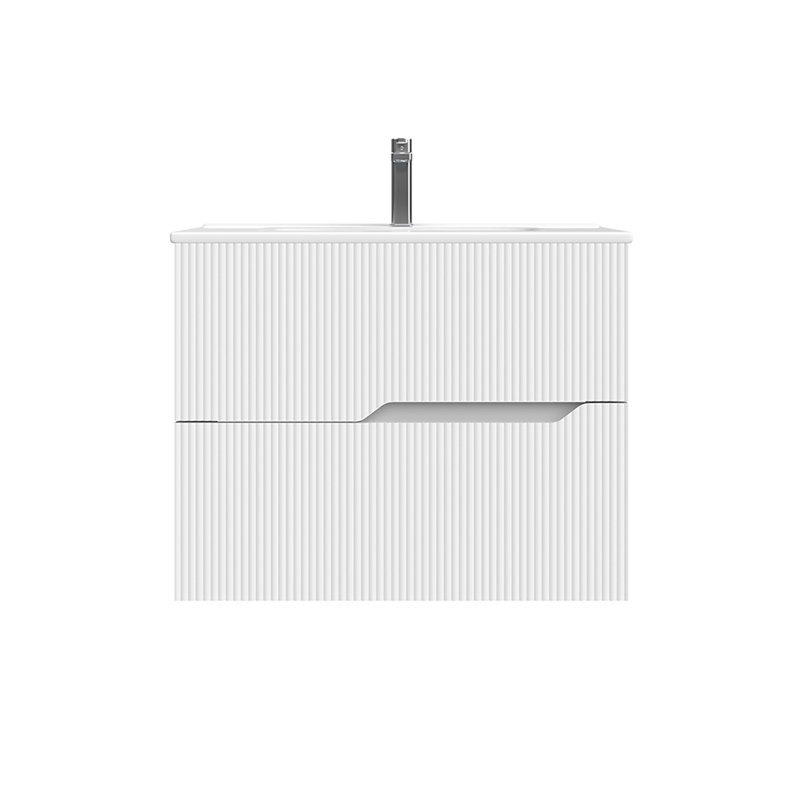 Tulipa Single Vanity, Matte White, 28"