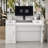 Rectangle Wood Reception Desk with Filing Cabinet
