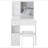 29.2" Small Space Left Drawer Desktop Vanity Table + Cushioned Stool, Extra Large Right Sliding Mirror, Multi Layer High Capacity Storage, Practical Fashionable Dresser, Suitable For Small Space-1025875410