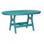 Berlin Gardens Harbor Tropical Aruba Blue 64″ Oblong Bar Table-1392608921