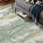 Pavelina Abstract Reversible Green Machine-Washable Area Rug with Rug Pad-616938602-619971373