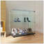 Vitrine en verre trempé, armoire à vin, armoire de rangement, classeur, avec bande lumineuse à DEL Bluetooth, roulettes pivotantes verrouillables, convient aux sols inégaux, peut être placé n'importe où, couleur: noir-1269834483-1262367283