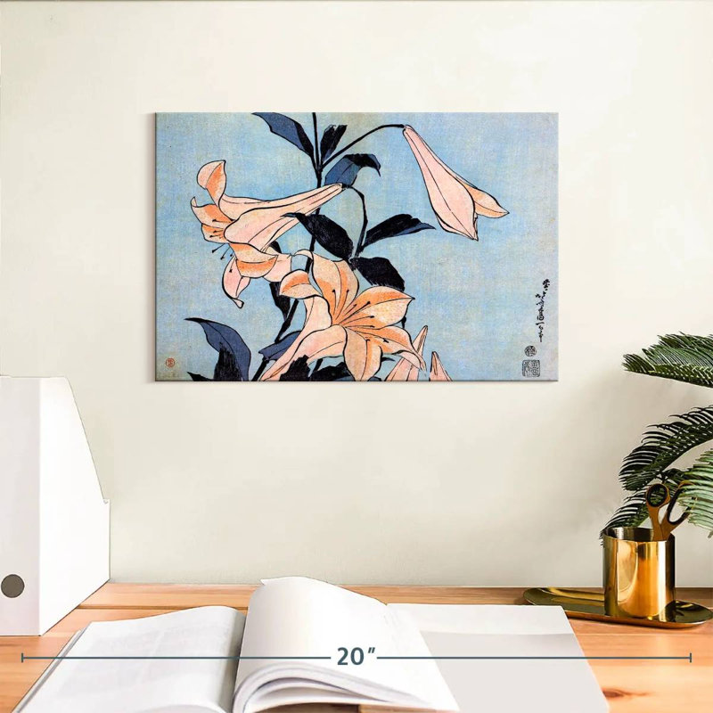Harnek Lilies 1830, H 8 po x l 12 po