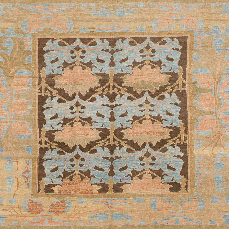 Abstract Indoor Rug, Square 8'
