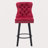 Modern  Swivel Bar Stools Velvet Barstools Button Tufted Bar Stools Rivet Trim Bar Stools for Kitchen Island,Bistro, with Metal Pull Ring Sturdy Footrest Large Backrest for Home Bar-740668990-759074647