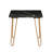Maggie 22" Black Faux Marble End Table-241126979