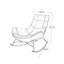 Chaise berçante en tissu Light Luxury Technology