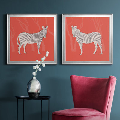 Plains Zebra I Watercolor Painting Print Set Designed by J Paul